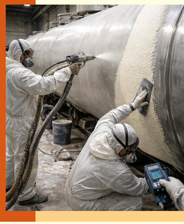 Утепление автоцистерн жидкой теплоизоляцией в Ейске