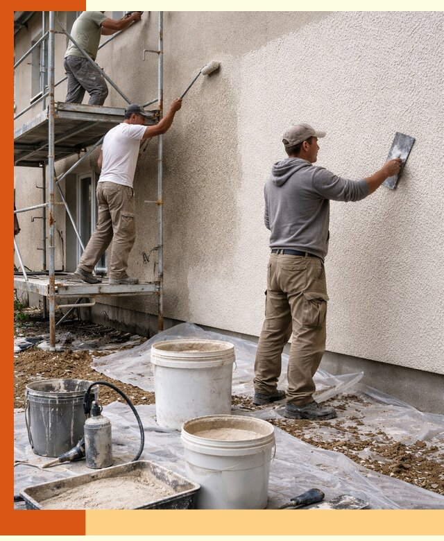 Утепление фасада жидкой пробкой в Ейске