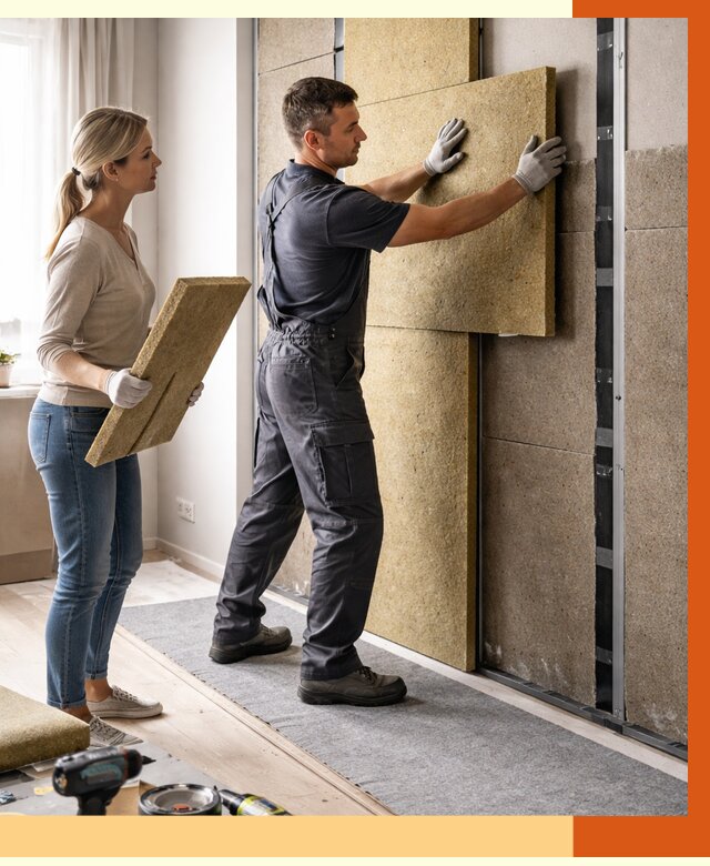 Профессиональная шумоизоляция квартиры в Ейске от 7730 руб. за м2 | ТепломастерЕск