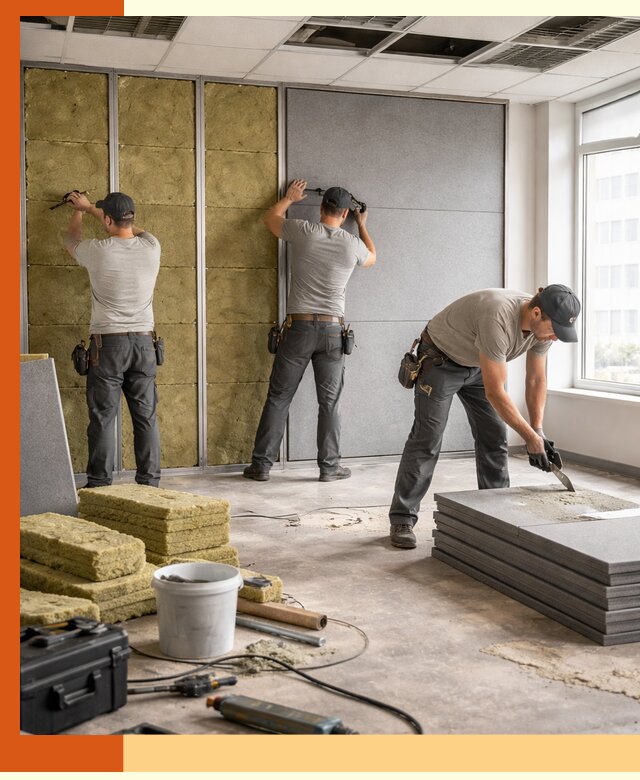 Профессиональная шумоизоляция офисов в Ейске для комфорта сотрудников