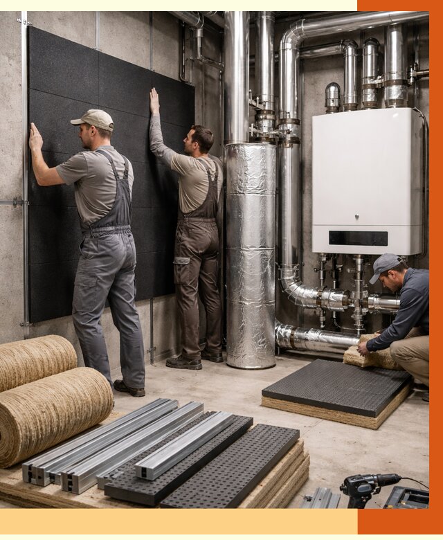 Шумоизоляция котельной в Ейске от 6699 руб. под ключ | Профессиональная звукоизоляция — ТепломастерЕск