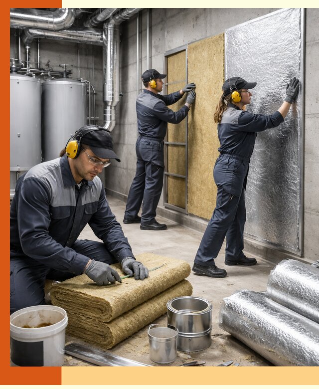 Шумоизоляция котельной в Ейске: профессиональный монтаж и материалы