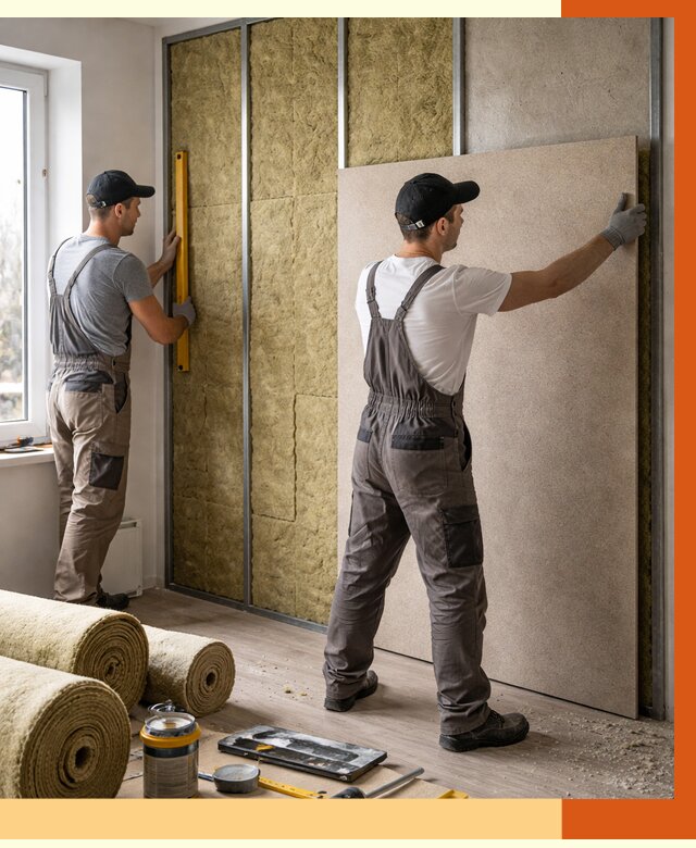 Шумоизоляция стен в Ейске от 4638 руб/м2 — звукоизоляция стен под ключ | ТепломастерЕск