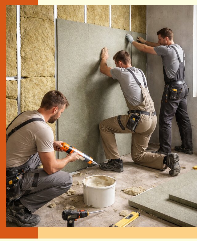 Профессиональная шумоизоляция стен в Ейске для квартир и домов