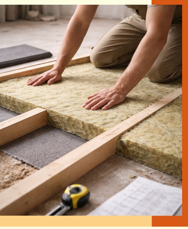 Шумоизоляция пола в Ейске от 1288 руб./м² — профессиональная звукоизоляция | ТепломастерЕск