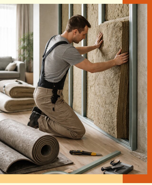 Шумоизоляция перегородок в Ейске от 1700 руб. за м2 — ТепломастерЕск