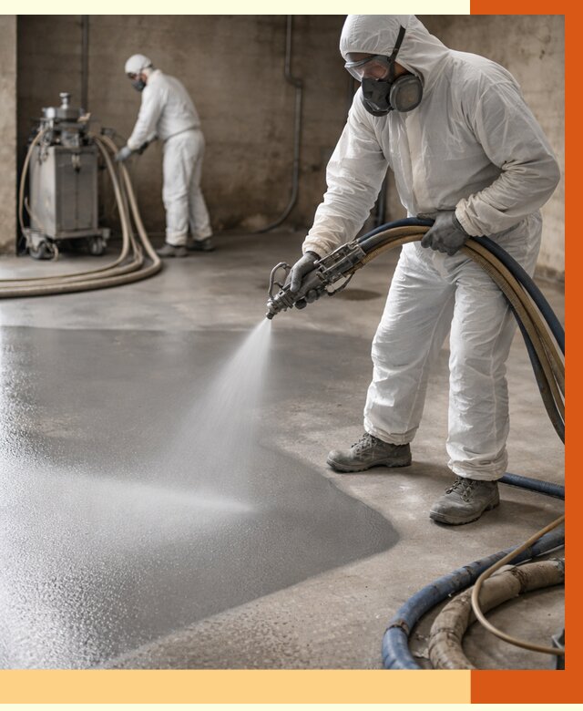 Гидроизоляция полимочевиной в Ейске от 8760 руб/м² — напыление полимерной гидроизоляции | ТепломастерЕск