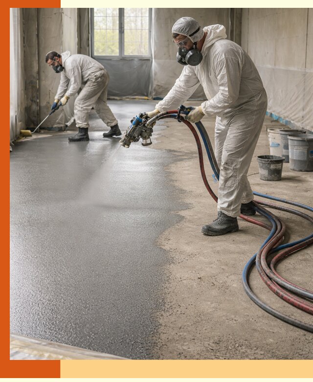 Гидроизоляция полимочевиной полов и конструкций в Ейске