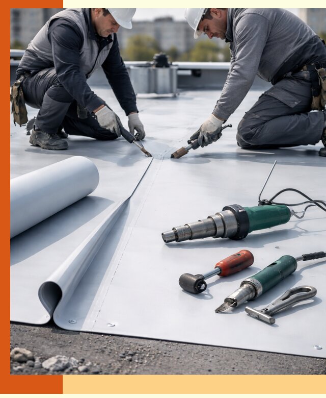 Гидроизоляция мембранной кровли в Ейске: монтаж и ремонт быстро