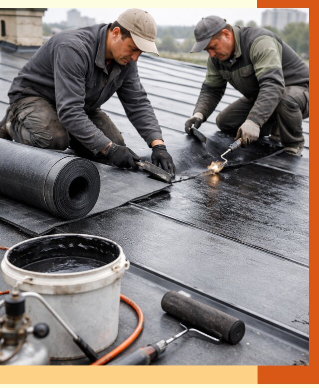 Гидроизоляция фальцевой кровли в Ейске от 7730 руб. под ключ | ТепломастерЕск