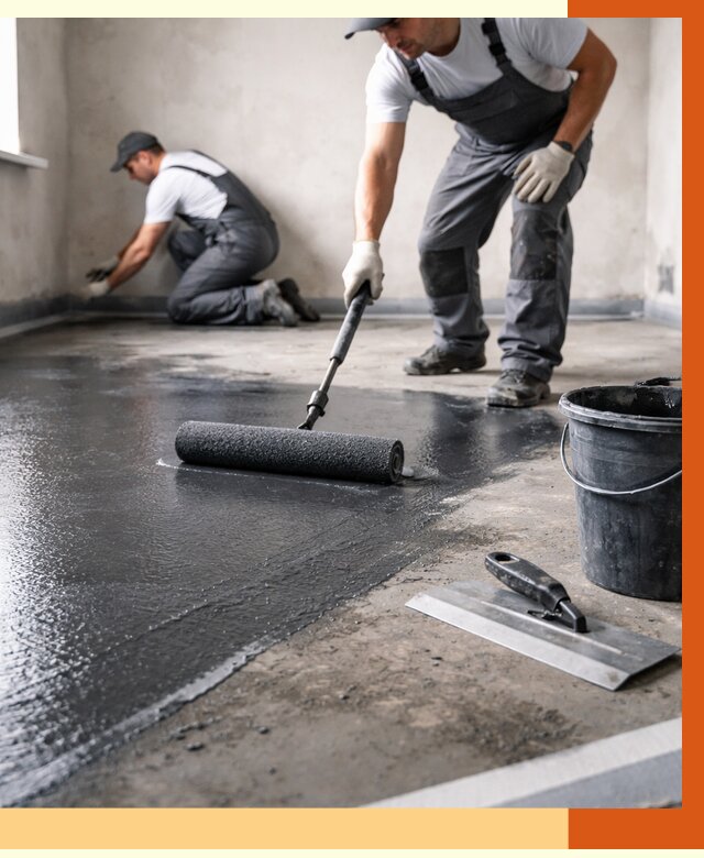 Профессиональная гидроизоляция пола в Ейске от 8760 руб. под ключ | ТепломастерЕск