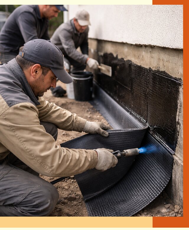 Гидроизоляция цоколя и отмостки в Ейске от 8760 руб. — ТепломастерЕск