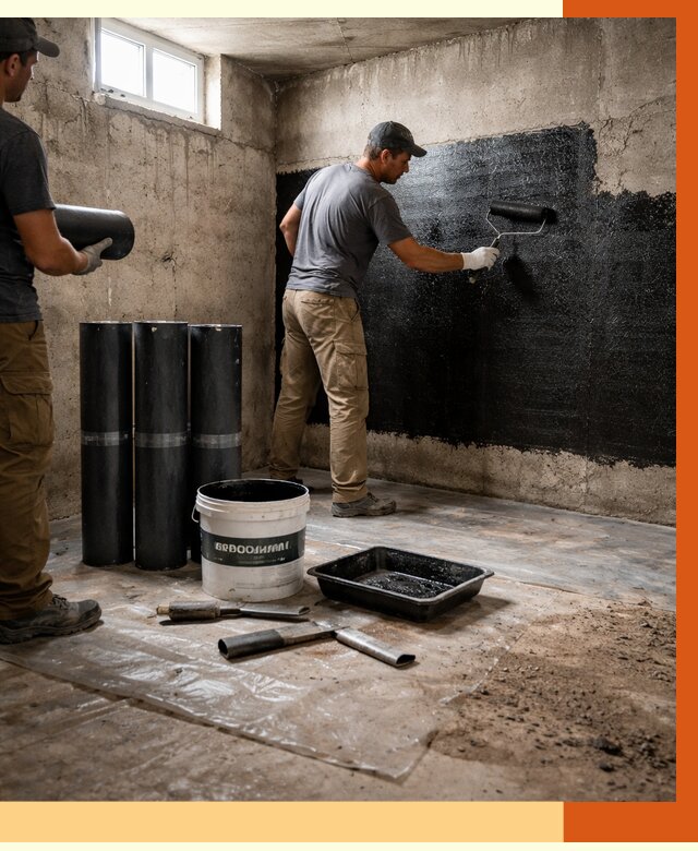 Гидроизоляция подвала в Ейске от 3607 руб. под ключ | Профессионально — ТепломастерЕск