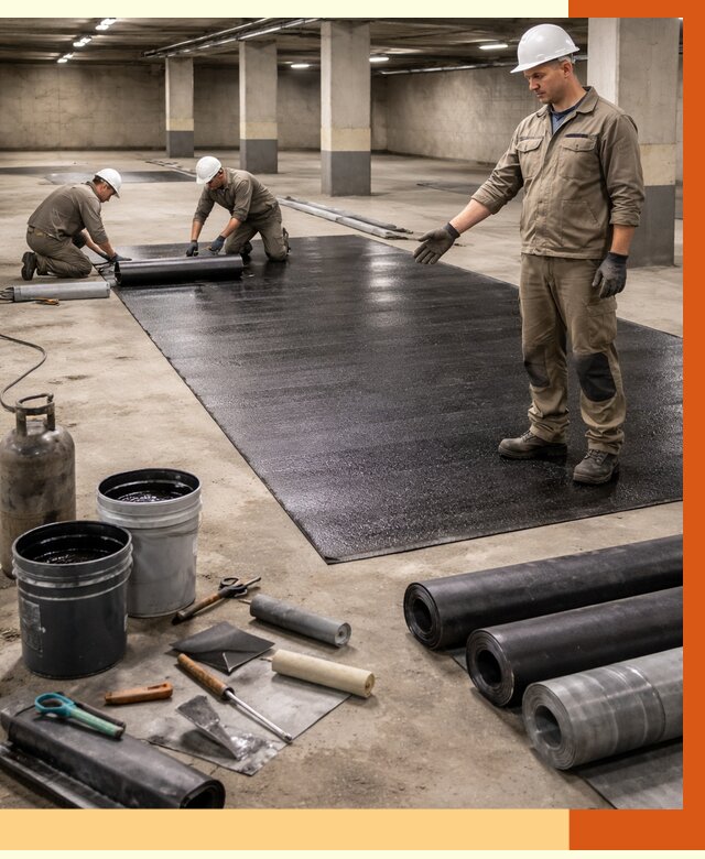 Гидроизоляция паркинга в Ейске от 1237 руб/м² — профессиональная защита | ТепломастерЕск