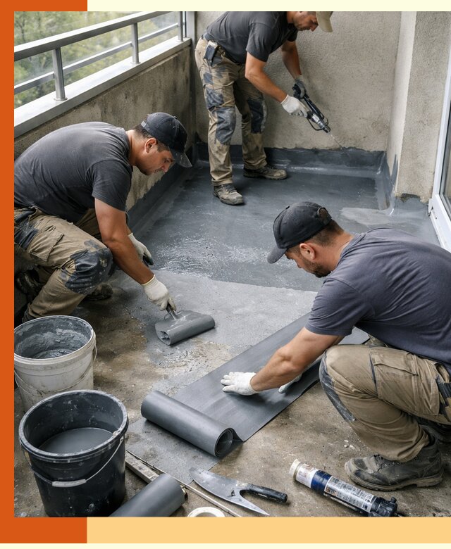 Гидроизоляция балкона в Ейске: надежная защита от протечек