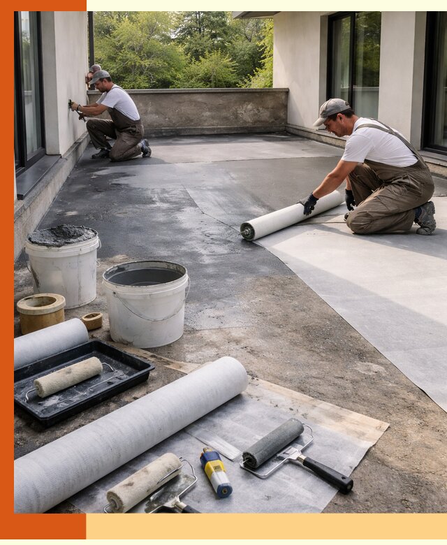 Гидроизоляция террасы в Ейске — надежная защита от влаги и протечек