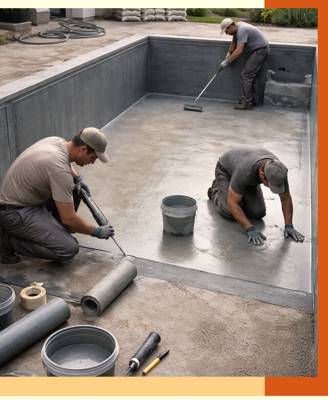 Профессиональная гидроизоляция бассейна в Ейске от 6699 руб. за м2 | ТепломастерЕск