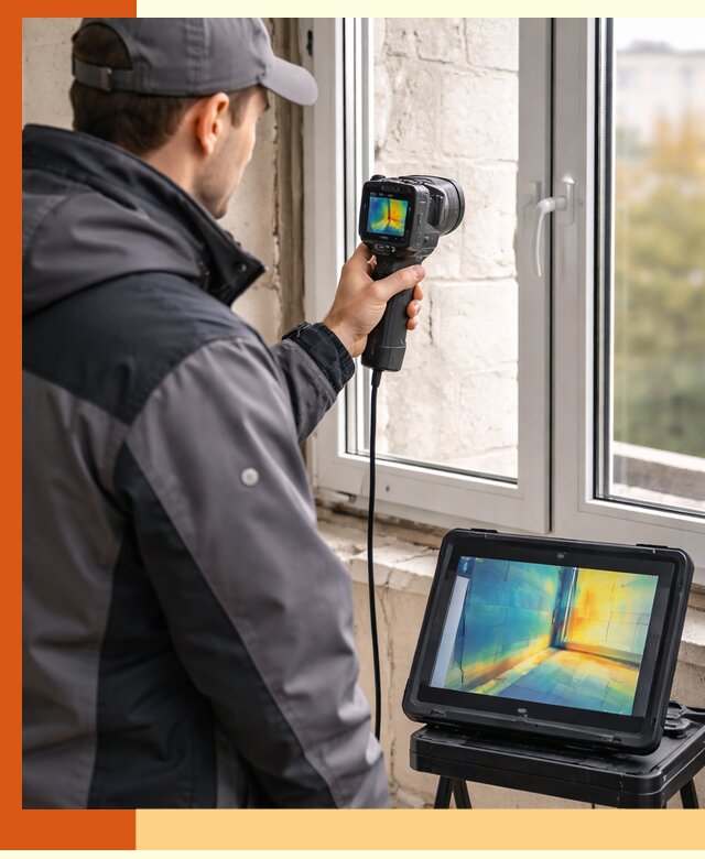 Тепловизионное обследование дома в Ейске для выявления утечек тепла