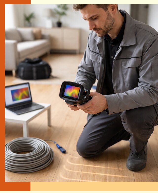 Тепловизионное обследование тёплого пола в Ейске для точной диагностики