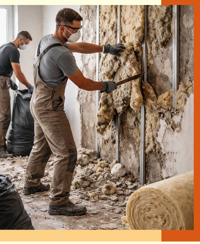 Демонтаж старого утеплителя в Ейске от 3607 руб. — работы под ключ | ТепломастерЕск