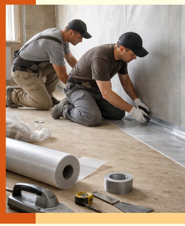 Монтаж пароизоляции для дома и помещений в Ейске