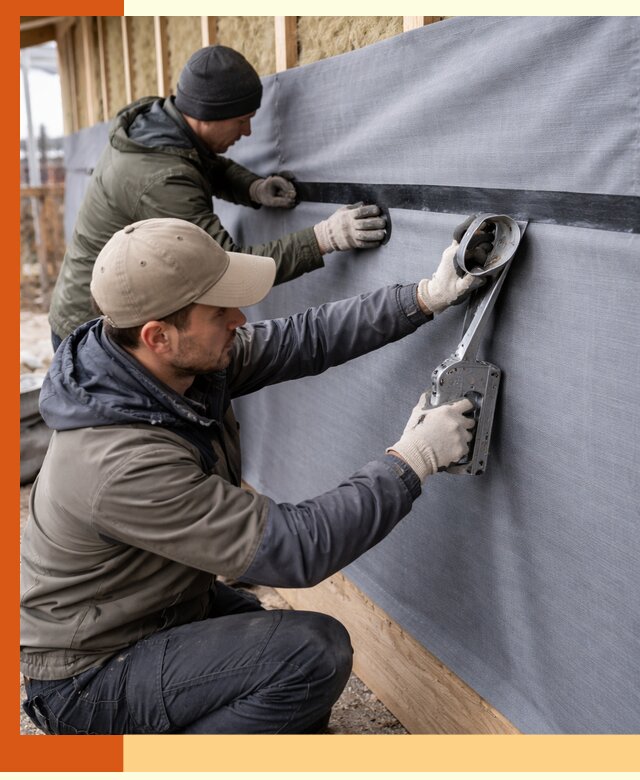 Монтаж ветроизоляции зданий и конструкций в Ейске