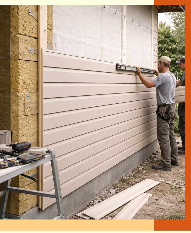 Монтаж сайдинга после утепления в Ейске от 1907 руб. — обшивка и облицовка | ТепломастерЕск