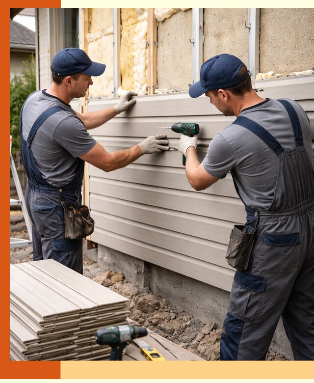 Монтаж сайдинга после утепления в Ейске качественно и надежно